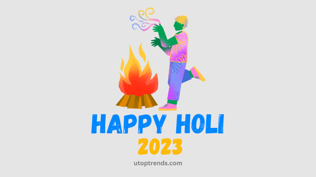Happy Holi 2023 image greeting wishes Copyrighted utoptrends.com