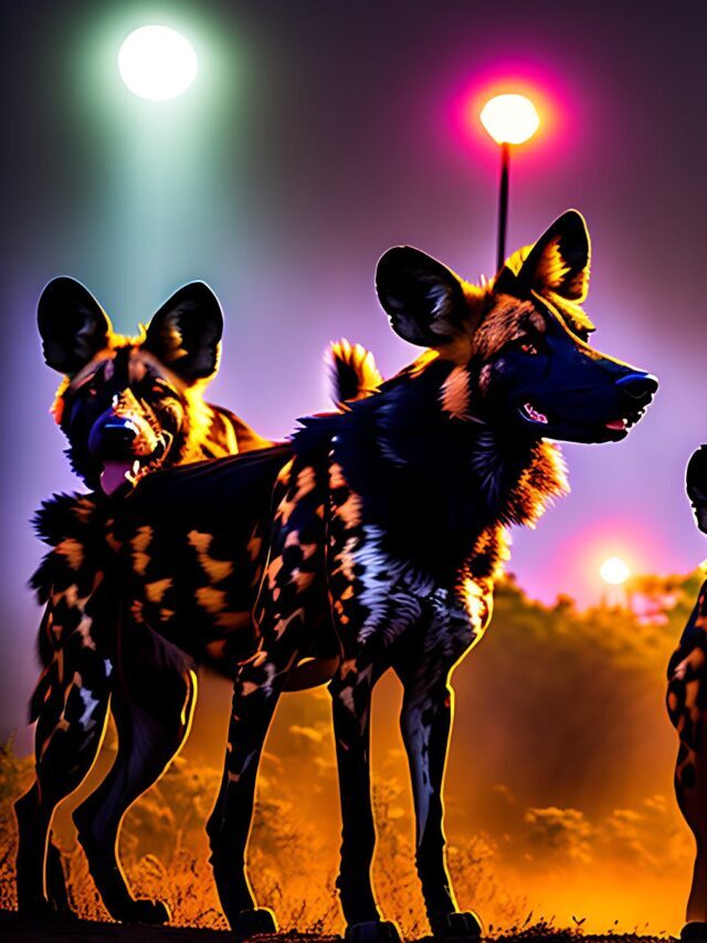AI Generated images of Wild Dogs